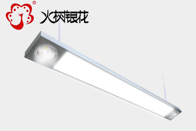 火樹銀花照明商超工程線條燈led雙聚光長(zhǎng)條燈led吊線燈 